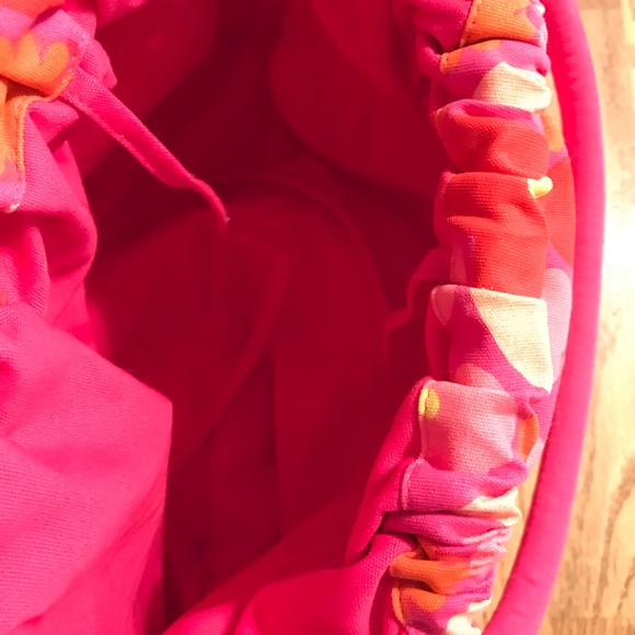 🌸EUC Pink & Orange Floral Purse🌸 - Picture 6 of 10